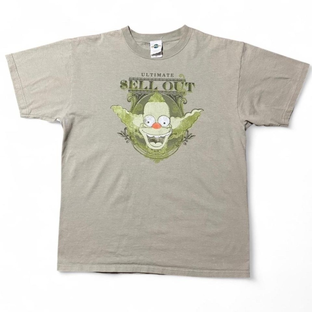 Vintage 2000s The Simpsons Krusty The Clown Ultimate Sellout Graphic T-shirt